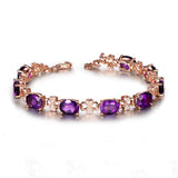 Amethyst Clover Bracelet