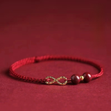 Auspicious Red Thread "Infinite Wealth" Bracelet/Anklet
