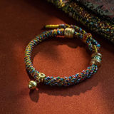 Tibetan Six-Syllable Mantra Braided Bracelet