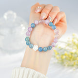 Celestial Libra Harmony Dream Bracelet: Rose Quartz, Kyanite & Kunzite