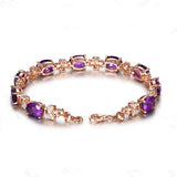 Amethyst Clover Bracelet