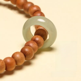Green Mountain Serenity Sandalwood & Jade Bracelet