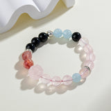 Celestial Scorpio Serenity Dream Bracelet: Rose Quartz & Aquamarine