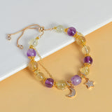 Celestial Taurus Abundance Bracelet: Amethyst & Citrine