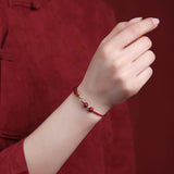 Auspicious Red Thread "Infinite Wealth" Bracelet/Anklet