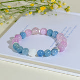 Celestial Libra Harmony Dream Bracelet: Rose Quartz, Kyanite & Kunzite
