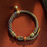 Tibetan Six-Syllable Mantra Braided Bracelet