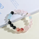 Celestial Scorpio Serenity Dream Bracelet: Rose Quartz & Aquamarine