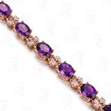 Amethyst Clover Bracelet