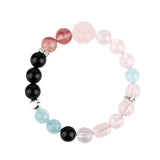 Celestial Scorpio Serenity Dream Bracelet: Rose Quartz & Aquamarine