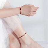 Auspicious Red Thread "Infinite Wealth" Bracelet/Anklet