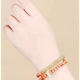 Green Mountain Serenity Sandalwood & Jade Bracelet