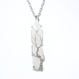 Tree of Life Raw Amethyst Point Necklace