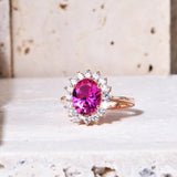 Rose Pink Corundum Ring