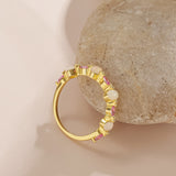 Celestial Bloom Opal Ring