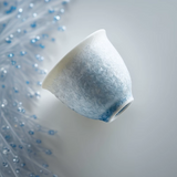 Icy Blue Snowflake Teacup