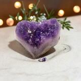 Heart-shaped Amethyst Stone